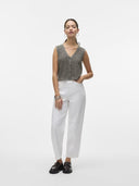 Παντελόνι τζιν RIA barrel Vero Moda 10330449 - Λευκό - thefashionproject.gr - VERO MODA