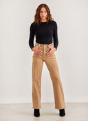 Παντελόνι τζιν wide leg με αλυσίδα