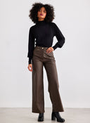 Παντελόνι wide leg δερματίνη ONLY 15264688