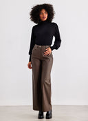Παντελόνι wide leg δερματίνη ONLY 15264688