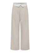 Παντελόνι wide leg με γυριστή μέση ONLY 15311326