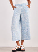 Παντελόνι wide leg με print Vero Moda 10304861 - Γαλάζιο - thefashionproject.gr - VERO MODA