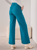 Παντελόνι wide leg υφασμάτινο με ραφή
