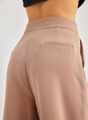Παντελόνι υφασμάτινο office με velcro - Μπεζ - thefashionproject.gr - BISOU