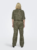 Παντελόνι υφασμάτινο plus size Carmakoma 15316963 - Λαδί - thefashionproject.gr - CARMAKOMA