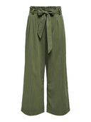 Παντελόνι ζιπ με frilled μέση ONLY - Χακί - thefashionproject.gr - ONLY