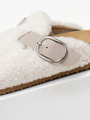 Παντόφλες με συνθετικό sheepskin PIECES 17151931