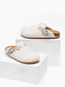 Παντόφλες με συνθετικό sheepskin PIECES 17151931