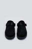 Παντόφλες suede με velcro και συννθετική γούνα ERYNN
