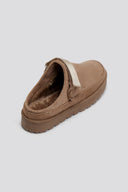 Παντόφλες suede με velcro και συννθετική γούνα ERYNN
