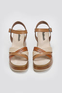Πέδιλα all day σε συνδυασμούς χρωμάτων Refresh 172693 - Μπεζ - thefashionproject.gr - Refresh