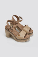 Πέδιλα από ψάθα με μπαρέτα Refresh 172706 - Τάουπε - thefashionproject.gr - Refresh