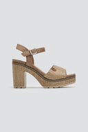 Πέδιλα από ψάθα με μπαρέτα Refresh 172706 - Τάουπε - thefashionproject.gr - Refresh