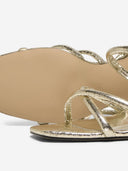 Πέδιλα crossover με μπαρέτα ONLY 15340883 - Χρυσό - thefashionproject.gr - ONLY
