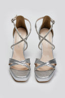 Πέδιλα crossover με στρας TFP - Ασημί - thefashionproject.gr - TFP