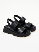 Flatforms δερμάτινα με chunky σόλα TFP