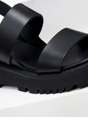 Flatforms δερμάτινα με chunky σόλα TFP