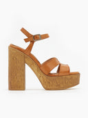 Πέδιλα δερμάτινα με φελλό tfp - Ταμπά - thefashionproject.gr - TFP - 19085007004