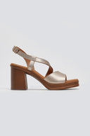 Πέδιλα δερμάτινα με φιάπα Ragazza - Άμμου - thefashionproject.gr - RAGAZZA