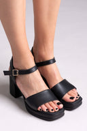 Πέδιλα δερμάτινα με μπαρέτα Ragazza 0794 - Μαύρο - thefashionproject.gr - RAGAZZA
