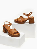 Πέδιλα δερμάτινα με μπαρέτα TFP - Ταμπά - thefashionproject.gr - TFP