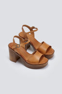 Πέδιλα δερμάτινα με μπαρέτα TFP - Ταμπά - thefashionproject.gr - TFP - 23789007003