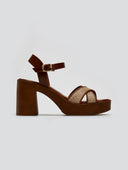 Πέδιλα δερμάτινα με ψάθινες φάσες Estil - Ταμπά - thefashionproject.gr - Estil - 23587007003