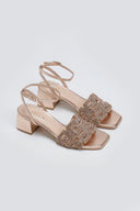 Πέδιλα δερμάτινα με στρας φάσα Iris sandals
