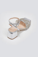 Πέδιλα δερμάτινα με στρας φάσα Iris sandals