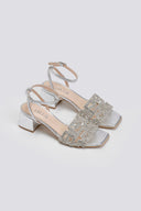 Πέδιλα δερμάτινα με στρας φάσα Iris sandals