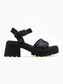 Πέδιλα δερμάτινα Ragazza 01242 - Μαύρο - thefashionproject.gr - RAGAZZA