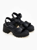 Πέδιλα δερμάτινα Ragazza 01242 - Μαύρο - thefashionproject.gr - RAGAZZA