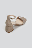 Πέδιλα γκλίτερ με μπαρέτα TFP - Nude - thefashionproject.gr - TFP - 23413004003