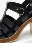 Πέδιλα gladiator με μπαρέτα Refresh 171878 - Μαύρο - thefashionproject.gr - Xti Footwear