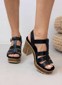 Πέδιλα gladiator με μπαρέτα Refresh 171878 - Μαύρο - thefashionproject.gr - Xti Footwear