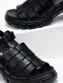 Πέδιλα gladiator Refresh 171540 - Μαύρο - thefashionproject.gr - Refresh