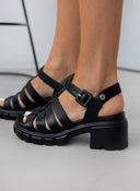 Πέδιλα gladiator Refresh 171540 - Μαύρο - thefashionproject.gr - Refresh