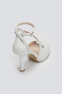 Πέδιλα με ανάγλυφο pattern TFP - Λευκό Πέρλα - thefashionproject.gr - TFP