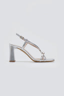 Πέδιλα με crossover σχέδιο TFP - Ασημί - thefashionproject.gr - TFP