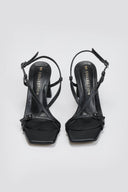 Πέδιλα με crossover σχέδιο TFP - Μαύρο - thefashionproject.gr - TFP