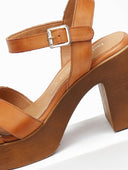 Πέδιλα με φιάπα δερμάτινα tfp - Ταμπά - thefashionproject.gr - TFP