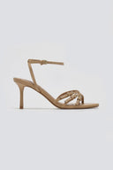 Πέδιλα με λεπτά λουράκια CORINA - Κάμελ - thefashionproject.gr - CORINA