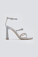 Πέδιλα με λεπτά λουράκια TFP - Ασημί - thefashionproject.gr - TFP - 23895010003