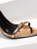 Πέδιλα με λεπτό λουράκι TFP - Χαλκός - thefashionproject.gr - TFP