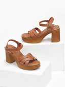 Πέδιλα με μπαρέτα δερμάτινα estil - Ταμπά - thefashionproject.gr - Estil