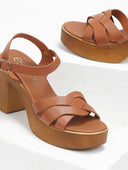 Πέδιλα με μπαρέτα δερμάτινα estil - Ταμπά - thefashionproject.gr - Estil