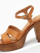 Πέδιλα με μπαρέτα δερμάτινα tfp - Ταμπά - thefashionproject.gr - TFP