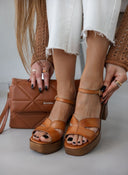 Πέδιλα με μπαρέτα δερμάτινα tfp - Ταμπά - thefashionproject.gr - TFP