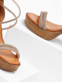 Πέδιλα με μπαρέτα δερμάτινα tfp - Ταμπά - thefashionproject.gr - TFP