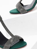 Πέδιλα με μπαρέτα και στρας tfp - Κυπαρισσί - thefashionproject.gr - TFP